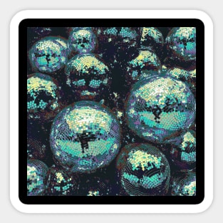 Abstract Spheres with Mirrors Sticker